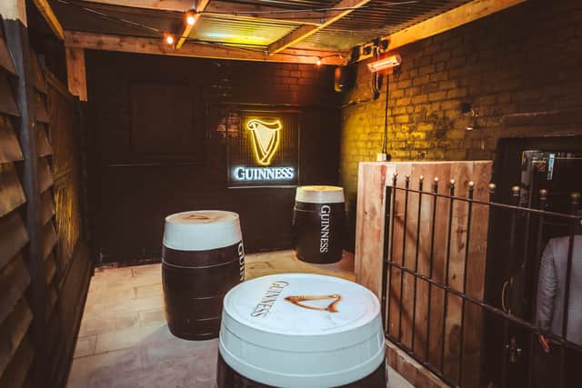 The new Guinness Terrace at The Queens Head