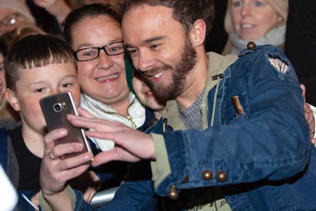 David Platt was the star at Wednesbury's Christmas lights switch-on