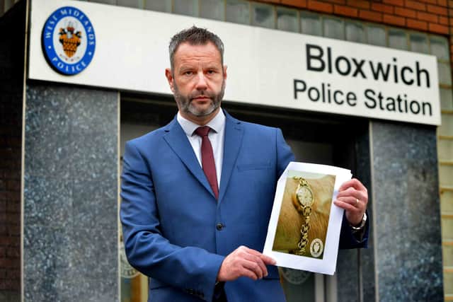 Detective Chief Inspector Scott Griffiths outside Bloxwich Police Station