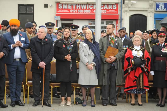 The unveiling of the Lions of the Great War statue