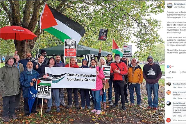 Mr Jonson attended the protest outside Ian Austin's constituency office which featured in this Facebook post