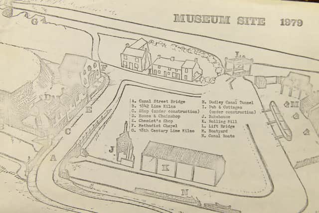 One of the early designs for the village