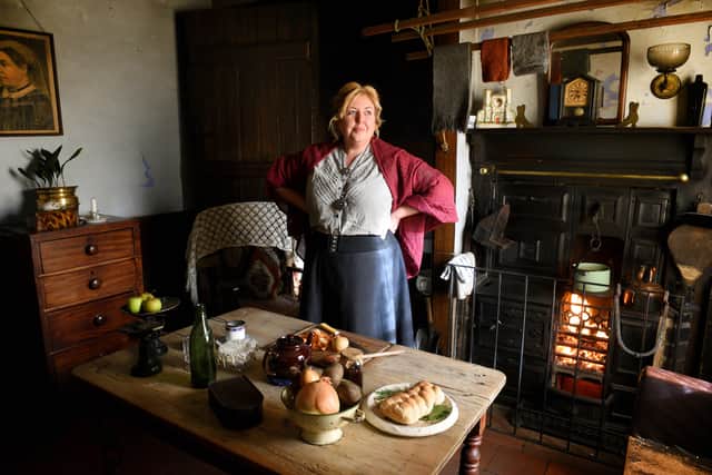 Sarah Bradbury in one of the back to back houses