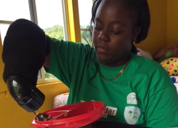 Mr Qurashi made two prosthetic hands for Jasiene Greenfield