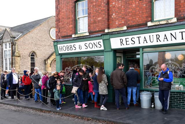 There's always a queue at the popular chip shop