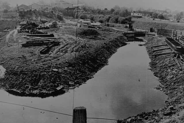 The canal area before it was developed