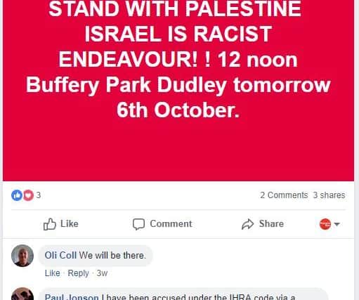 Paul Jonson's post on Facebook