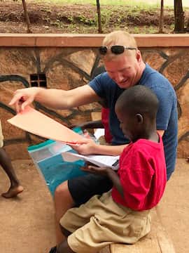 Jonathan Smith enjoys working with children