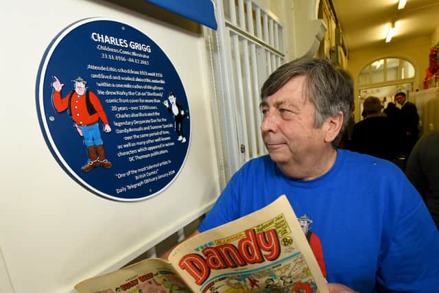 Work by Beano and Dandy cartoonist Charlie Grigg will be on display in Wednesbury