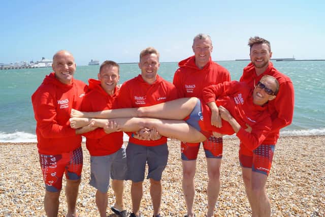 The team became the first in Europe to complete a four-way crossing of the Channel