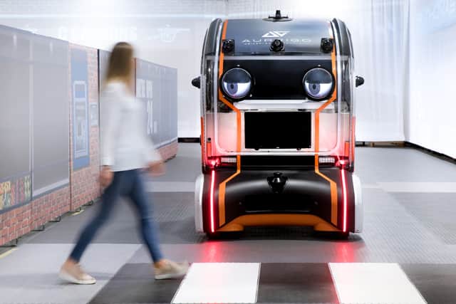 The eyes will show pedestrians that the vehicle can 'see' them