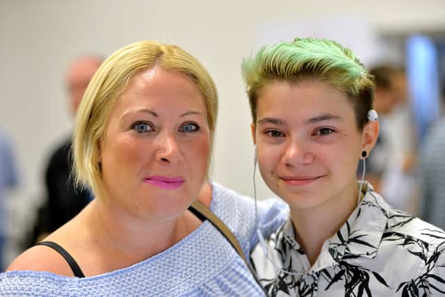 Proud mum Laura Bradley with her daughter Jaime Baker
