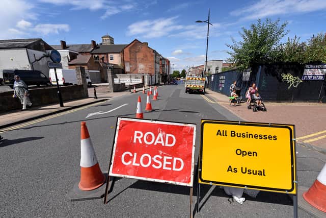 The roadworks got under way this week