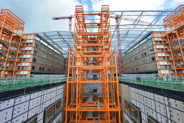 The shell of the hospital site