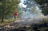 Fire on Hednesford Hills , Cannock..