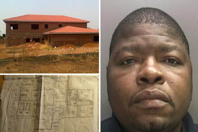 Clemence Marijeni, right, was the master forger behind the scam. He and his wife started building a mansion in Zimbabwe but have both been jailed