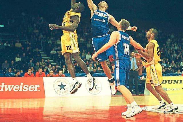 Allen starring on the courts as a player