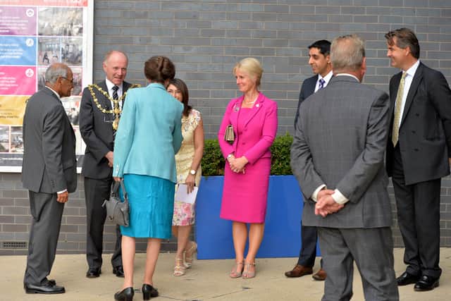 Princess Anne is guest of honour at the Worshipful Company of Saddlers tea reception