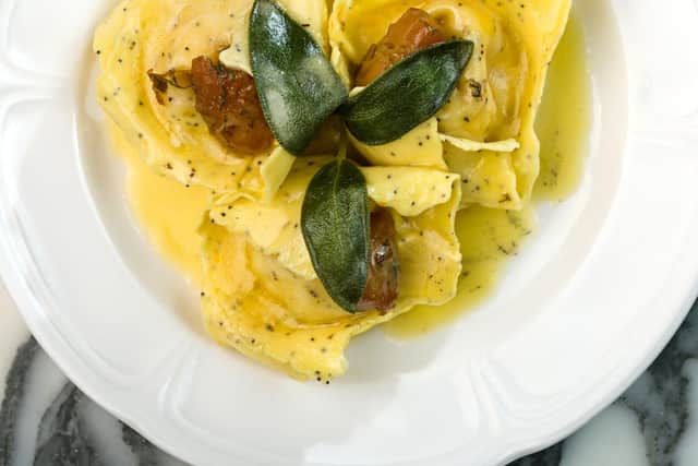Delicate – one of the sage-topped pasta dishes