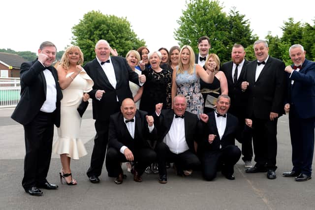 Pallet-Track staff celebrate their success at the awards