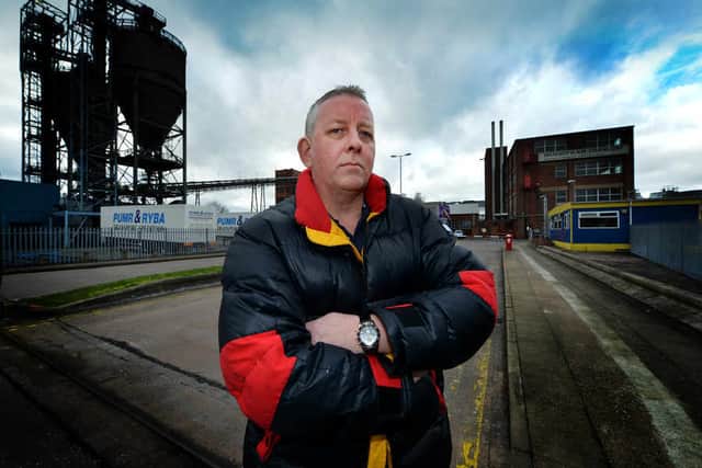 Former Goodyear worker Wayne Devaney at the plant