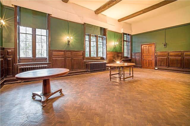 Inside the Grade-II Listed building – the Great Hall 
