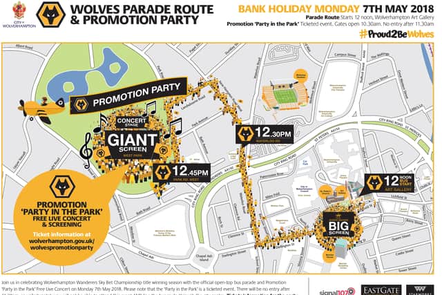 The route the two open-top buses will be taking