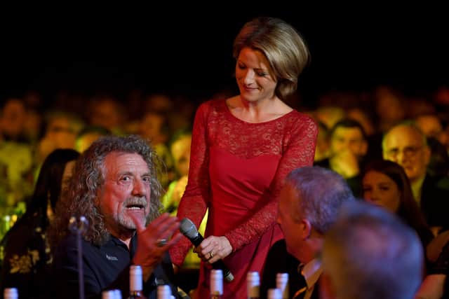 Robert Plant in conversation with broadcaster Jacqui Oatley (AMA)