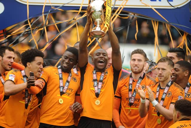 Wolves lifted the trophy after drawing with Sheffield Wednesday at Molineux