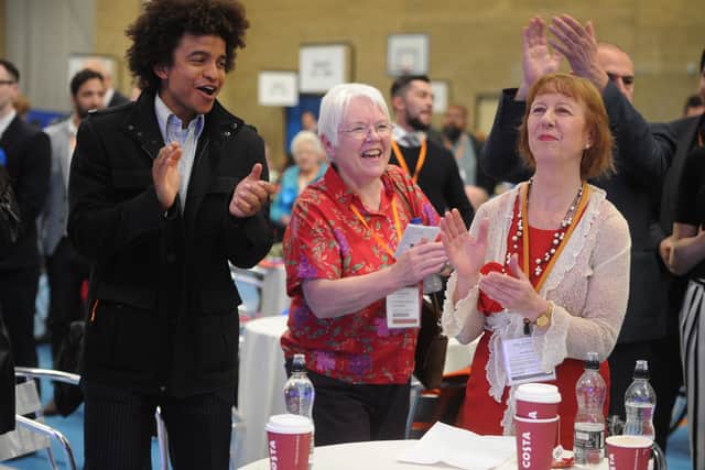Radzi Chinyanganya (left) with his mother, newly elected councillor Barbara McGarrity (right)