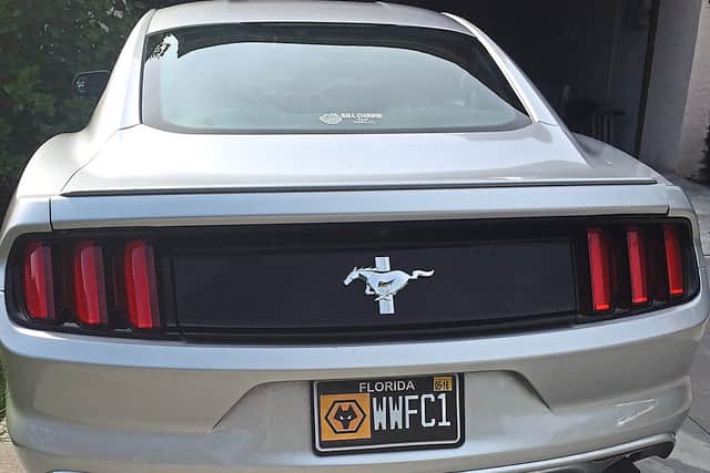 Michael’s car with his personalised Wolves number plate