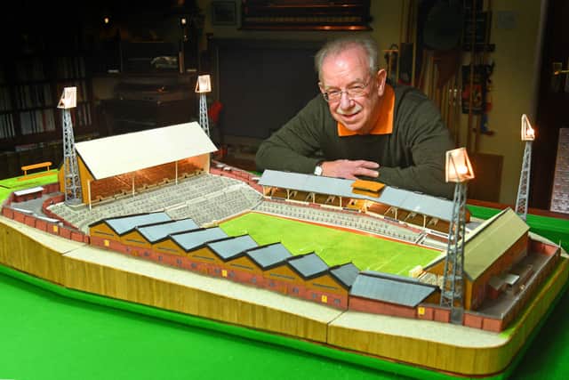 Chris with his mini Molineux