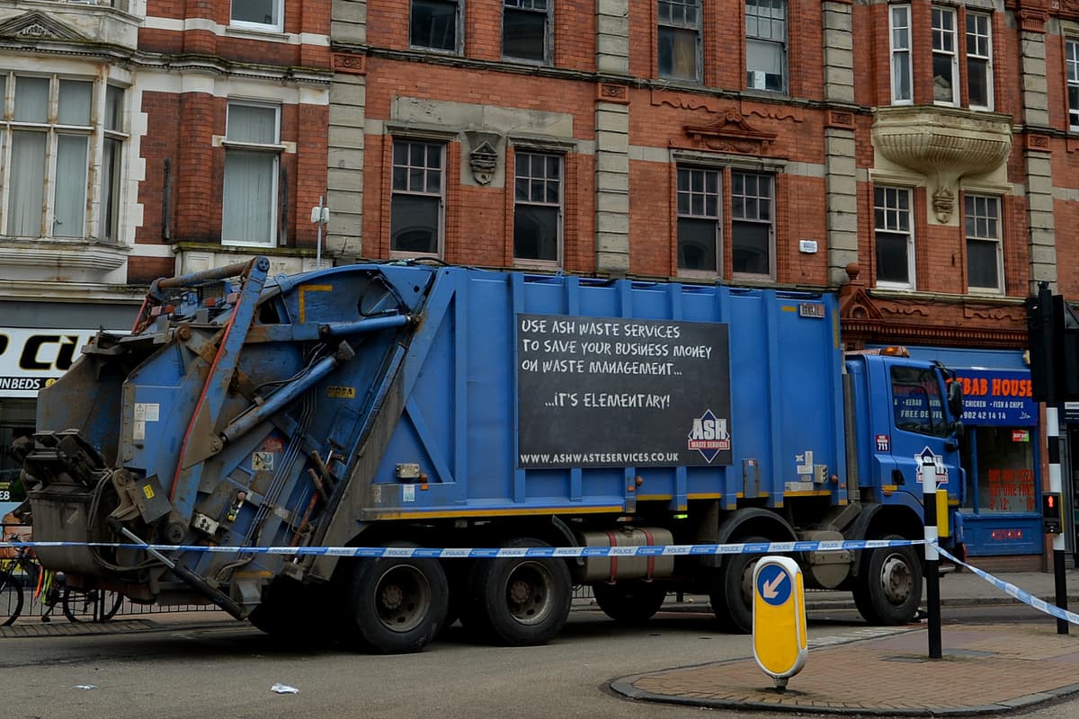 Wolverhampton Lorry Woman seriously injured after being trapped under bin lorry in ...