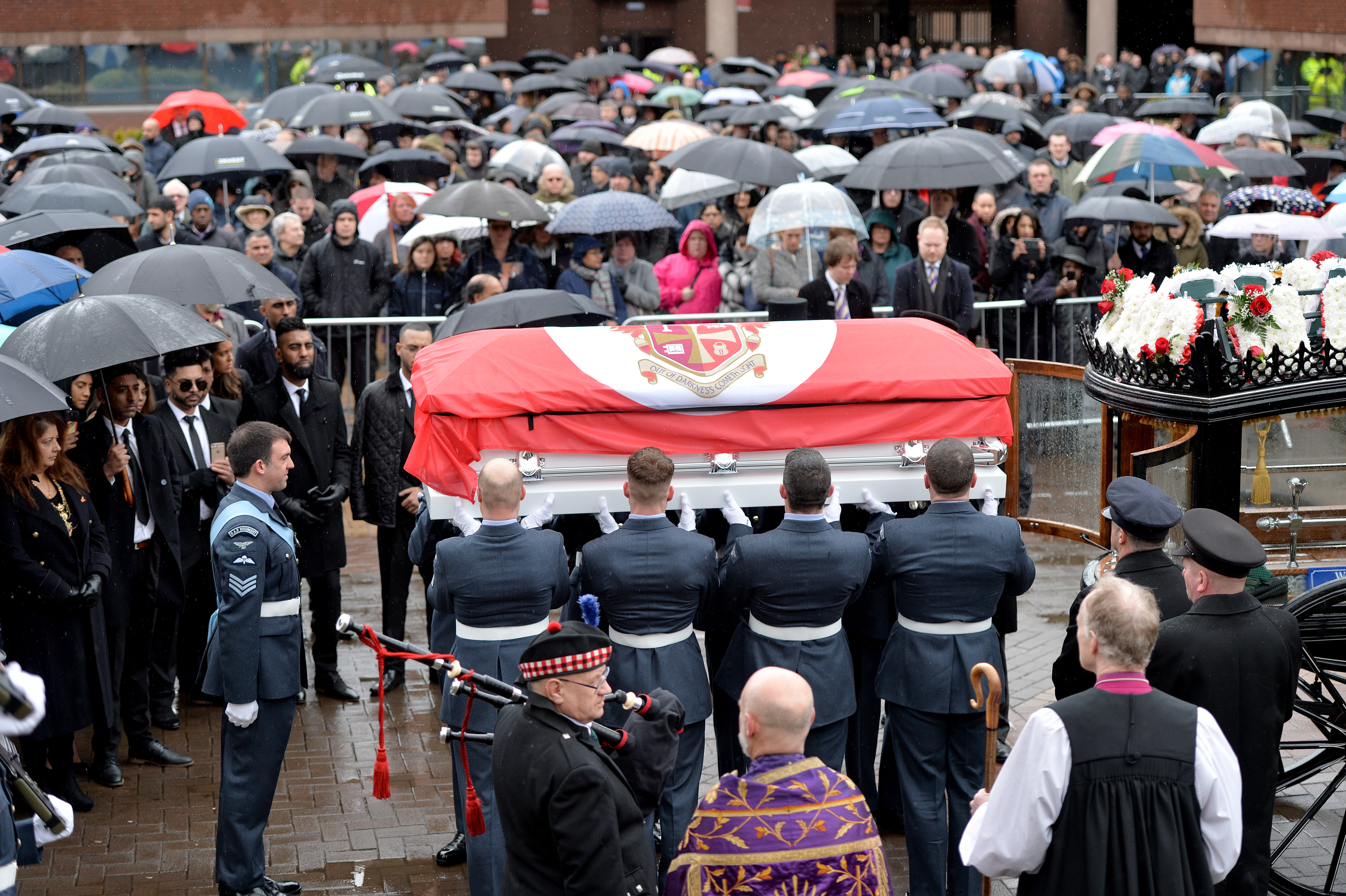 Funeral service for Mayor of Wolverhampton Elias Mattu at St Peter's Church