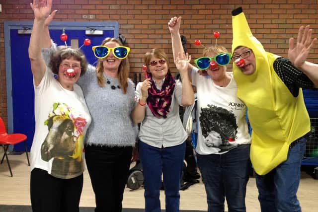 The class helps Comic Relief