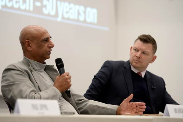Wolverhampton councillor and former mayor Milkinder Jaspal, with Express & Star editor Keith Harrison