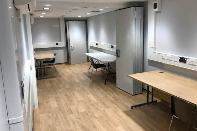 One of two new production offices at the Genting Arena