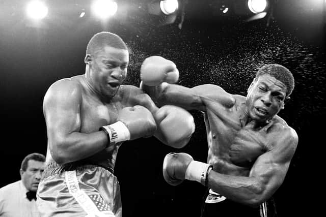Frank Bruno in action