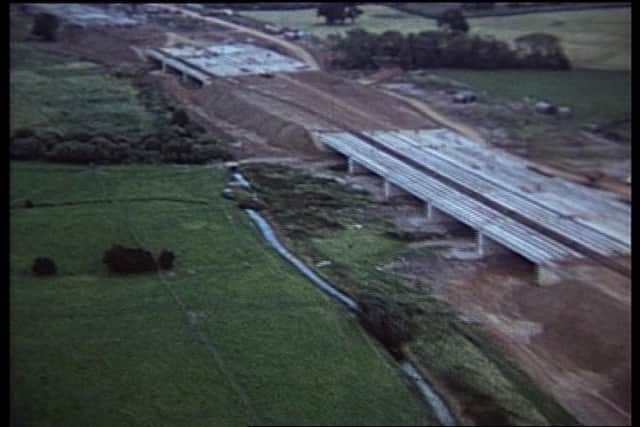M6 motorway construction at Creswell