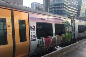 How the new train looked as it pulled into Birmingham. Picture: West Midlands Railway