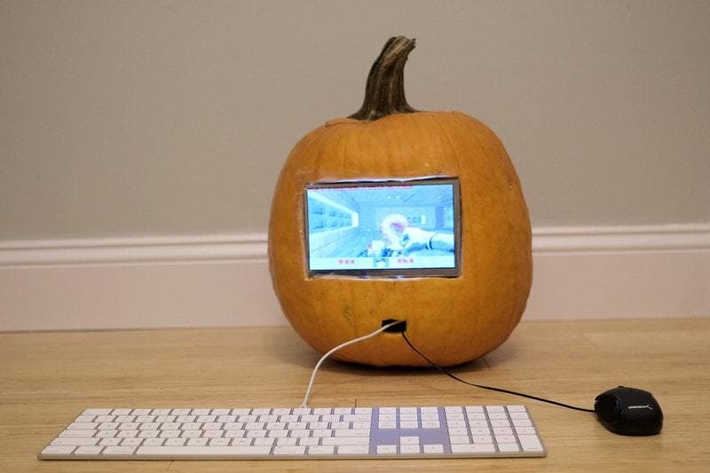 Computer Related Pumpkin Meet the Pumputer: A pumpkin that can send emails and even tweet