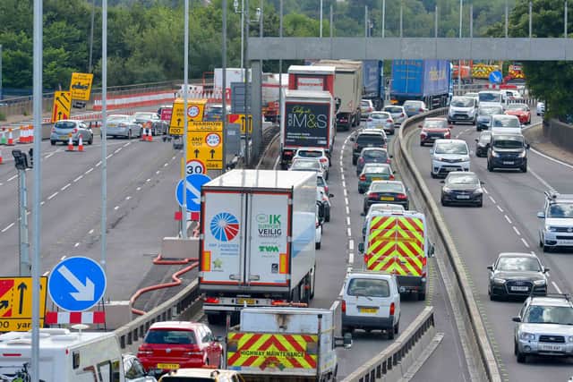 Work is taking place on the M5