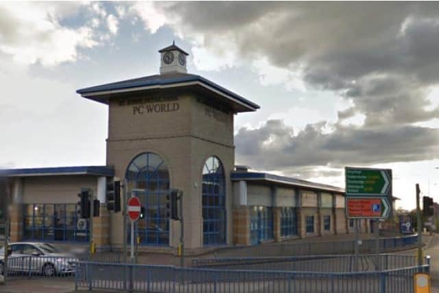 A Google Street View showing how the retail park currently looks