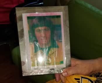 His damaged signed picture of John Richards