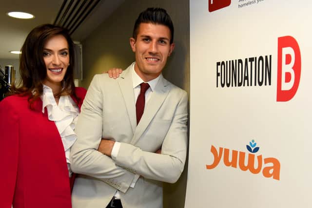 Danny Batth and Natalie Culter at the official launch of DB Foundation