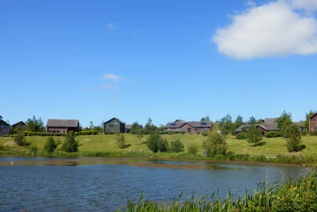 Timber lodges situated in 500 acres of rambling woodland containing a selection of tranquil, meandering nature trails