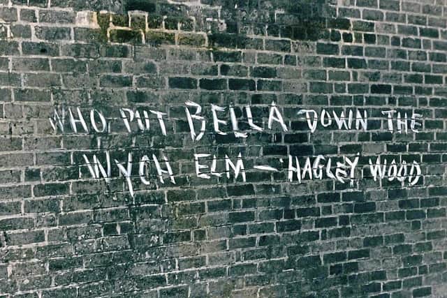 Graffiti about the mystery