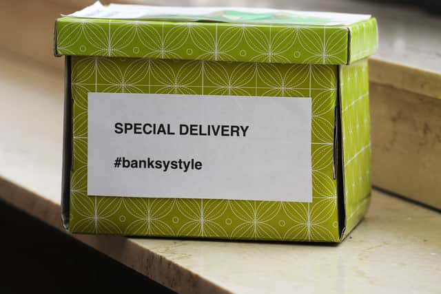 The Special Delivery box which contained the note