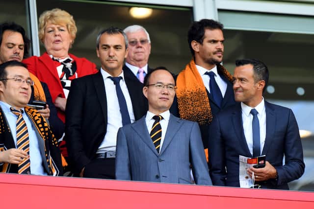 Jeff Shi of Fosun International Limited, Guo Guangchang the chairman of Fosun International Limited and Jorge Mendes (AMA)