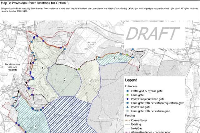 Option three for the proposed fencing